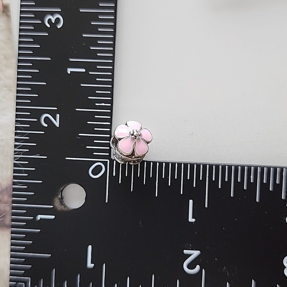 FLOWER  Charm for European Style Bracelets Fits Pandora Systems - Picture 5 of 5